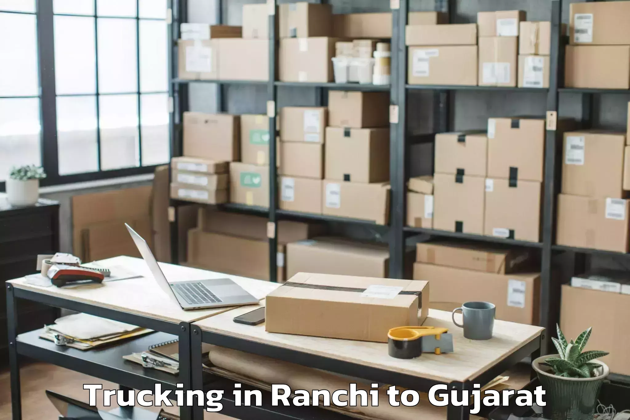 Leading Ranchi to Dhrangadhra Trucking Provider